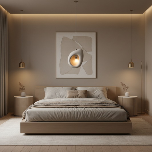 FOAMER Lampadario Moderno, 34 cm, Sospensione, 1 X E27, Grigio, Metallo e Schiuma, Altezza Regolabile