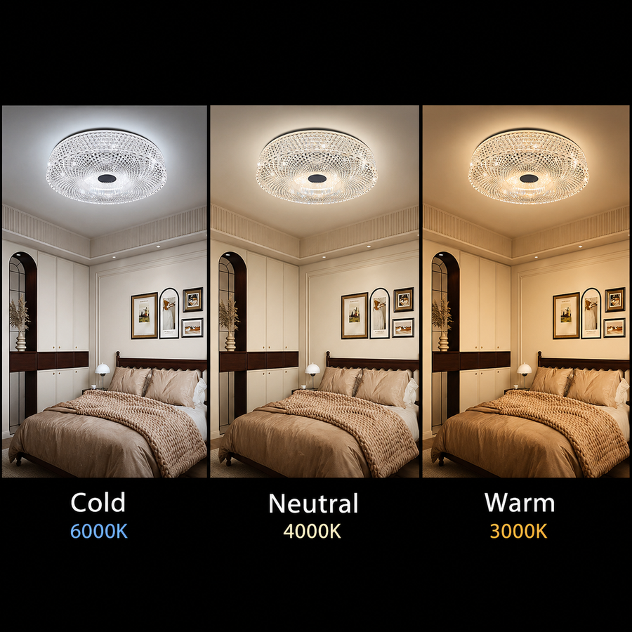Lampadario LED RADIAN Eleganza, 38,9W, Diametro 48,5 cm, Luce Calda/Neutra/Fredda, Lampadario LED Bianco Titolo predefinito Alessandro Design