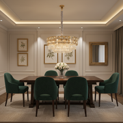 Lampadario in cristallo LUCENT Magno 12xE14, D60 cm, Oro, Altezza regolabile, Metallo e cristallo