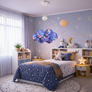 Lampadario per bambini PLANETE, 7xE27, D30 cm, Metallo, Multicolor Lampadari per bambini Titolo predefinito Alessandro Design