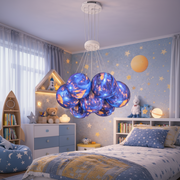 Lampadario per bambini PLANETE, 7xE27, D30 cm, Metallo, Multicolor Lampadari per bambini Titolo predefinito Alessandro Design