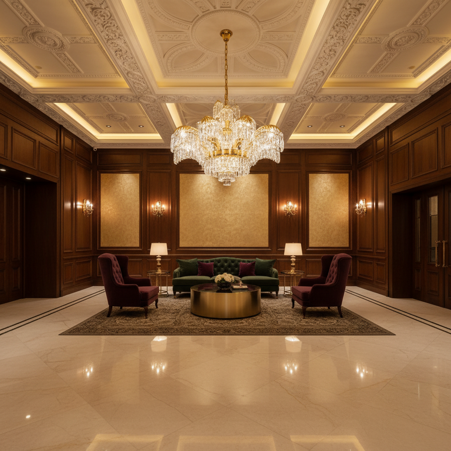 Lampadario in Cristallo PALACE Imperio, 15 Bracci, 22xG9, D98cm, Oro Lucido, Altezza Regolabile, Metallo e Cristallo Lampadari in Cristallo Titolo predefinito Alessandro Design