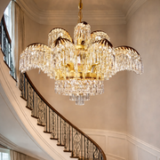 Lampadario in Cristallo PALACE Imperio, 15 Bracci, 22xG9, D98cm, Oro Lucido, Altezza Regolabile, Metallo e Cristallo Lampadari in Cristallo Titolo predefinito Alessandro Design