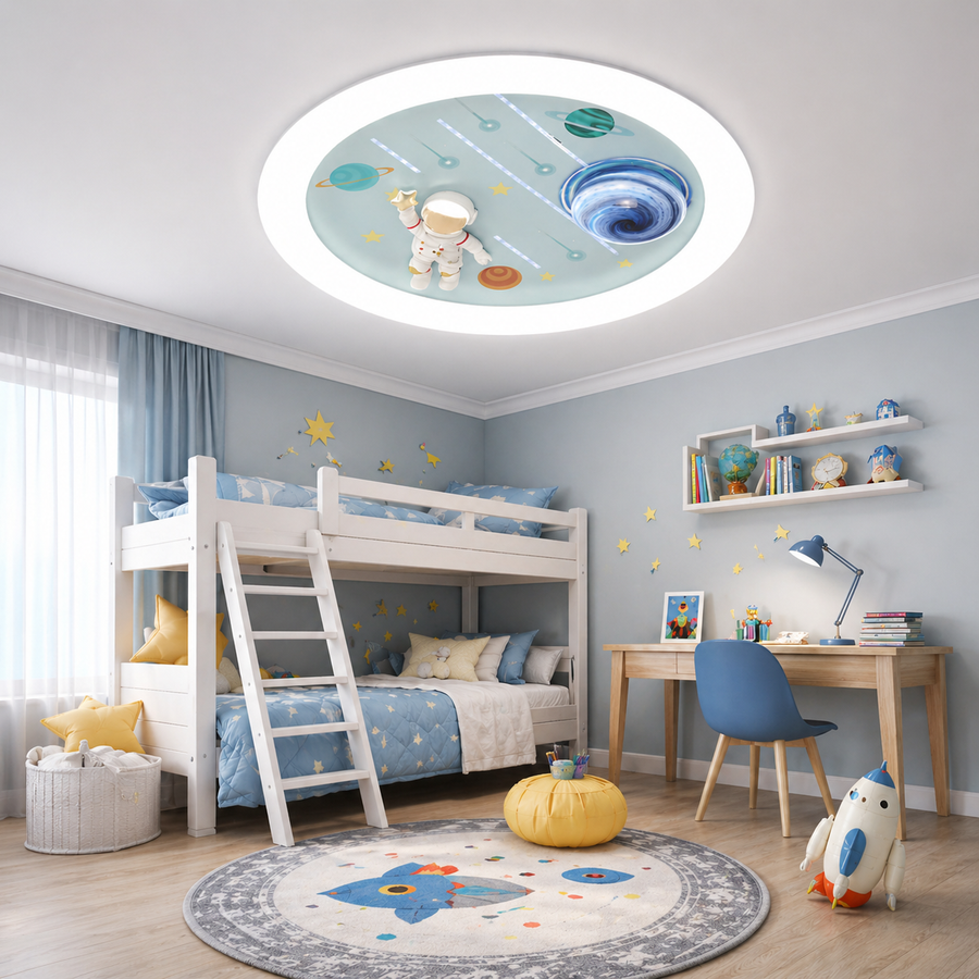 Lampadario LED CONSTELATION con telecomando 64W, Diametro 50cm, Luce Fredda/Calda/Neutra, Bianco Blu Lampadari LED con Telecomando Titolo predefinito Alessandro Design