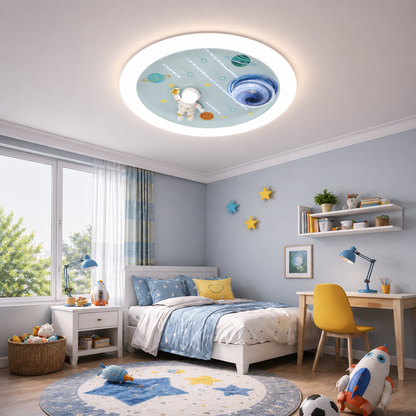 Lampadario LED CONSTELATION con telecomando 64W, Diametro 50cm, Luce Fredda/Calda/Neutra, Bianco Blu Lampadari LED con Telecomando Titolo predefinito Alessandro Design