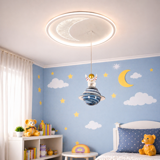 Lampadario LED ASTRONAUT 80W, Luce Fredda/Calda/Neutra, Bianco Lampadari per bambini Titolo predefinito Alessandro Design