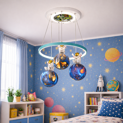 Lampadario LED ASTRONAUT 35W, 3xE27, Luce Fredda/Calda/Neutra, Bianco Lampadari per bambini Titolo predefinito Alessandro Design