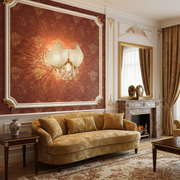 Lampada in cristallo LUXE, 3xE14, Diametro 30 cm, Altezza 31 cm, Oro Lucido, Design Elegante Candelabro Cristallo Titolo predefinito Alessandro Design