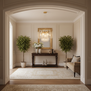 Lampadario di cristallo ARBUS Elegance, Φ50cm, 6xE14, oro, metallo e cristallo