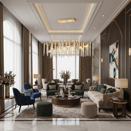 ARBUS Regalis Lampadario in cristallo, 120x40 cm, 12xE14, oro, metallo e cristallo