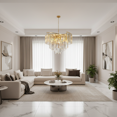Lampadario di cristallo TWEEZE Regalis, Φ80 cm, 16xE14, oro, metallo e cristallo
