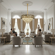 Lampadario in Cristallo AURUM Magno 12xE14, Diametro 60cm, Altezza 40cm, Oro Lucido, Altezza Regolabile, Design Elegante Lampadario in Cristallo Titolo predefinito Alessandro Design