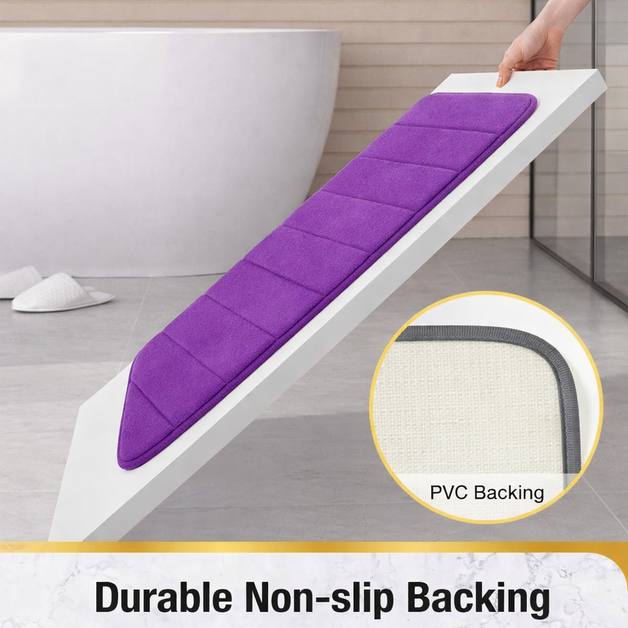 Tappetino da bagno, 50x80 cm, viola, antiscivolo, assorbente Tappetini da bagno Titolo predefinito Alessandro Design