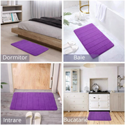Tappetino da bagno, 50x80 cm, viola, antiscivolo, assorbente Tappetini da bagno Titolo predefinito Alessandro Design