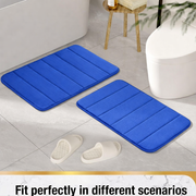 Tappeto Bagno, 50x80 cm, Blu, Antiscivolo, Assorbente Tappetini Bagno Titolo predefinito Alessandro Design