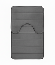 Tappeti da bagno, 80x50 cm / 50x40 cm, Grigio, Antiscivolo, Assorbente, Set di 2 Tappeti da bagno Titolo predefinito Alessandro Design