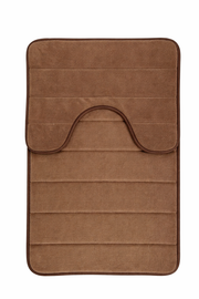 Tappeti da bagno, 80x50 cm / 50x40 cm, Marrone, Antiscivolo, Assorbente, Set di 2 Tappeti da bagno Titolo predefinito Alessandro Design