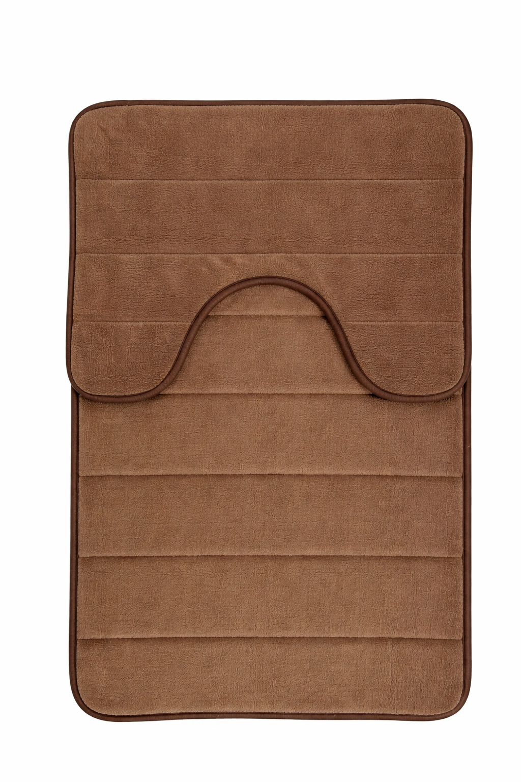 Tappeti da bagno, 80x50 cm / 50x40 cm, Marrone, Antiscivolo, Assorbente, Set di 2 Tappeti da bagno Titolo predefinito Alessandro Design