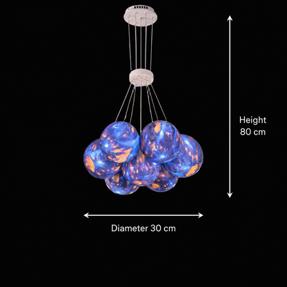 Lampadario per bambini PLANETE, 7xE27, D30 cm, Metallo, Multicolor Lampadari per bambini Titolo predefinito Alessandro Design