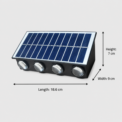 Aplica LED Exterior Solaris, 8 Surse de lumina, Lumina Calda, Negru Aplice de Exterior Default Title Alessandro Design