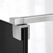 Parete doccia walk-in 90x195 cm, vetro di sicurezza 8 mm, grigio, profilo metallico resistente Cabina doccia Titolo predefinito Alessandro Design