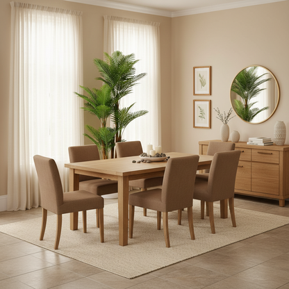Pianta di palma artificiale, 4 bracci, 170 cm, verde, con vaso