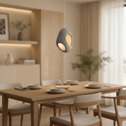 FOAMER Magno Lampadario Moderno, 57 cm, Sospensione, 1 X E27, Grigio, Metallo e Schiuma, Altezza Regolabile