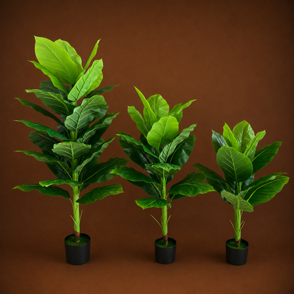 Pianta artificiale tipo banana Musa, 150 cm, verde