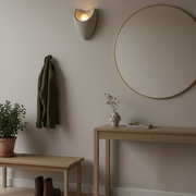 Lampada da parete decorativa CONNO, 26cm, 1xE27, Polistirolo, Grigio