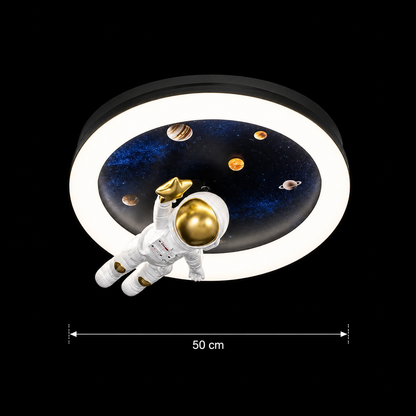 Lampadario LED con telecomando ASTRONAUT, 51W, luce Fredda/Calda/Neutra, Bianco Blu