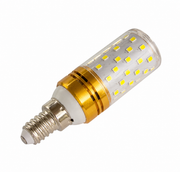 Lampadina LED E14, 12W, Oro, Luce Calda/Neutra/Fredda, 3000K/4000K/6000K