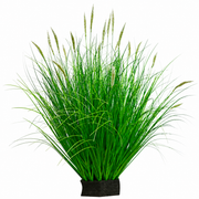 Pianta erbacea ornamentale tipo coda di volpe artificiale, 67 cm, con 25 spezie, verde e bianco, senza vaso