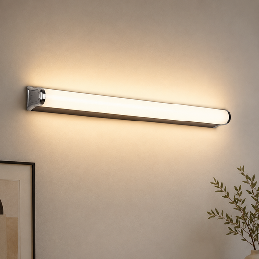 Applique LED da bagno, GARDA, 10W, lineare, luce Calda/Neutra/Fredda, Cromo