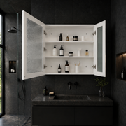 Specchio LED con contenitore PLANO 80x70 cm Bianco Sensore Touch e Specchi contenitore Contenitore Titolo predefinito Alessandro Design