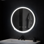 Oglinda LED Rotunda, 70cm, Celeste MotionGlow Marcello, Sistem Dezaburire, Ceas & Termometru, Dimabila, Lumina Calda Neutra Rece 3000K/4000K/6000K Oglinzi Marcello Default Title Alessandro Design