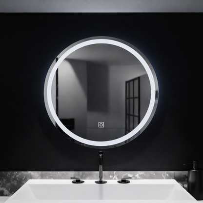 Specchio rotondo a LED, 50 cm, Basic Touch Specchi Korman C Titolo predefinito Alessandro Design