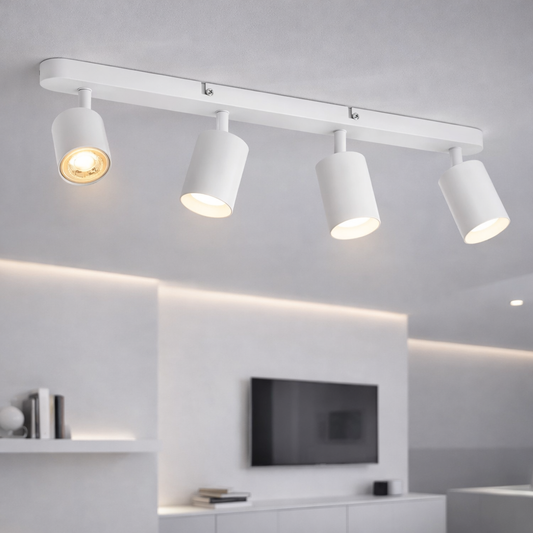 Joom Lampadario con Proiettore Lineare 4XGU10 Lampadari LED Bianchi Titolo predefinito Alessandro Design