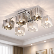 Lampadario georgiano, LC115/6, 6x E27, cromo, metallo Lampadari classici Titolo predefinito Alessandro Design