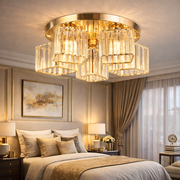 Lampadario classico moderno Sasha, LC117/5GD, 5x E27, metallo e cristallo, oro, paralume Lampadari classici Titolo predefinito Alessandro Design