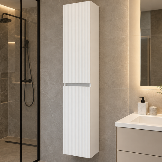 Colonna da Bagno Sospesa TURSUNZODA, 30 x 30 x 180 cm, Bianco