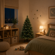 Albero di Natale artificiale QAANAAQ, 150 cm, 523 punte, Verde