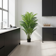Pianta artificiale tipo palma Areca, 15 foglie, 150 cm, verde