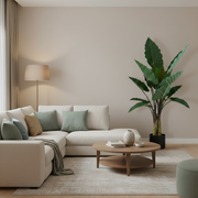 Pianta Alocasia Artificiale A Foglie Larghe, 3 Tronchi, Plastica, 160 cm, Verde