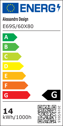 CLARIVO LED Specchio Rettangolare, 14W, 60X80cm, Touch, Sistema Demister Specchi Korman E Titolo predefinito Alessandro Design
