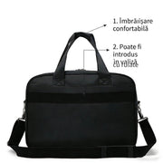 Borsa business per laptop ASTANA, 40x20x30cm, Oxford, Nero