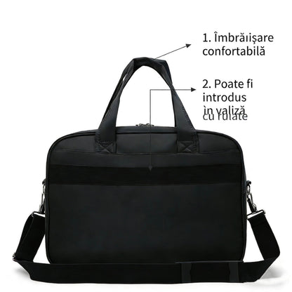 Borsa business per laptop ASTANA, 40x20x30cm, Oxford, Nero