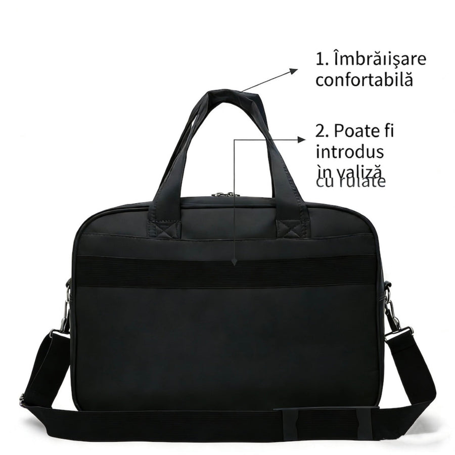 Borsa business per laptop ASTANA, 40x20x30cm, Oxford, Nero