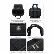 Borsa business per laptop ASTANA, 40x20x30cm, Oxford, Nero