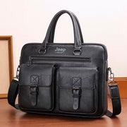 Borsa per laptop business SAMARKAND, 38x7x28 cm, pelle ecologica, nera