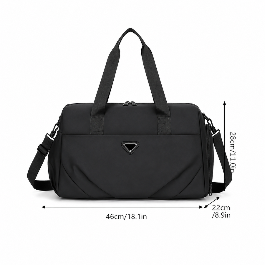 Borsa da viaggio SHYMKENT, 46x22x28 cm, Oxford, nero